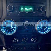 LED Atmosphere Lights Air Vents for JEEP Wrangler JK 11-17 Air Conditioning Outlet Atmosphere Light thumbnail-3