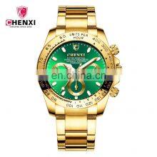 CHENXI 086A Man Quartz Wrist Watch Luxury Stainless Steel Gold Plated Watch Luxury Men thumbnail-3