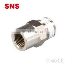 SNS BKC-PM Pneumatic Stainless Steel Bulkhead Union Connector Stainless Steel Pipe Fitting thumbnail-5