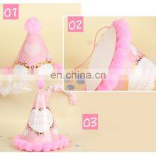 Color Block Birthday Hat Crown Funny Glasses Happy Birthday Party Supplies Kids Adult Paper Hat Glasses thumbnail-3