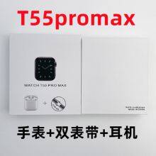 T55PRO MAX Smart Watch 1.71 Large Screen Health Monitoring Bluetooth Call Bluetooth Headset Two-in-one Bracelet thumbnail-5