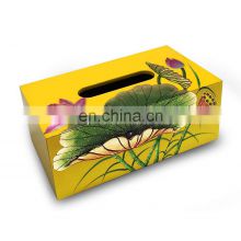 Big Rectangle Lacquer Tissue Box Cover Napkin Holder Luxury in Bulk Best Price Wholesale Vietnam Supplier