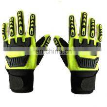 Heavy Industry Oilfield Resistant Safety Work Gloves Protection Hands Oil And Gas TPR Cotton Impact Gloves thumbnail-2