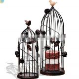 large metal bird cage for candle stand