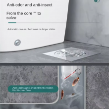 Customized Modern Copper Floor Drains for Hotels Anti-Blocking Deodorizing for Kitchen Bathroom Wet Dry Areas Mainly for thumbnail-4