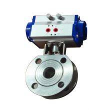 Pneumatic Valve Factory Direct Clamp Connection Thin Type Ball Valve With Pneumatic Actuator thumbnail-4