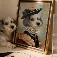 Pet-Themed Wall Art Painting - Scratch-Resistant Surface Treatment thumbnail-3