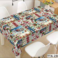 Hot Sell 2026 Decorative Home Kitchen Tablecloth Liquid Repellent and Stain Resistant Polyester Christmas Table Cloth thumbnail-2