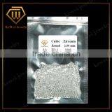 Bottom Price of 2.0mm Round White Machine Cutting Cubic Zirconia thumbnail-1
