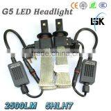 Newest !!! Efficient Heat Dissipation 2500LM Car H7 Led Headlight 12V -24V With Two Years Warranty thumbnail-3