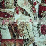 England Style Printed Embossing Pvc Artificial Leather for Bags Guangzhou Leather Manufacturer