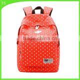 Leisure School Students Shoulder Bag for Polyester Backpack With Dot Bag