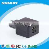 Fashionable 5V2.1A EU/US Universal USB Charger Wall Adaptor thumbnail-2