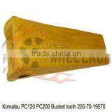 Komatsu Excavator PC200 Bucket Tooth 205-70-19570 thumbnail-1