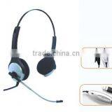 Super LightWeight call center corded phone Headset