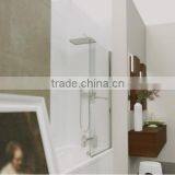 Single Panel Standard Bath Screen With Towel Rail thumbnail-2
