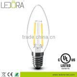 UL Listed High Lumen Glass 360 Degree 2w 4w 6w E12 Dimmable Led Lamp thumbnail-2