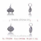 Yiwu Direct Happy Longlife Lock Shaped Thai Silver Charms Beads For Jewelry Making Supplies thumbnail-3