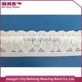 Garments Sequin Elastic Lace Fabric Embossed