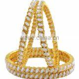 Indian Ethnic Gold Plated Partywear Bracelets Bangles thumbnail-1