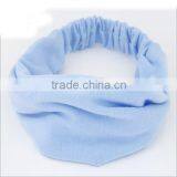 Pure Color Cotton Headband Sports Yoga Absorb Sweat Hair Band thumbnail-5