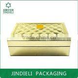 Golden Leather Cosmetic Gift Box Packaging