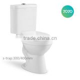 cheap ceramic Chaozhou Siphonic two piece S-trap sanitary ware factory T05
