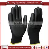 SEEWAY 13 gauge nylon gloves 4131 pu palm fit glove