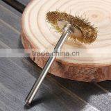 3mm Brass Wire Wheel Brushes Cup for Rust Rotary Dremel Tools Drill Rust Weld Die Grinder Clean Brass&Steel for Dremel Rotary thumbnail-3