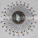 Acrylic Diamond Metal Wall Clock