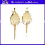 Supplier Fashion 316L Stainless Steel White And Yellow Gold Earrings thumbnail-3