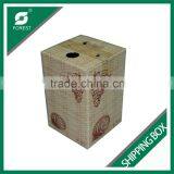 CUSTOM PRINTED SHIPPING BOX FOR WINE BOTTLES TOP AND BOTTOM CORRUGATED BOX FOR GRAPES PACKING thumbnail-6