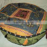 Cotton Patchwork Cushion Covers Puffs Ottoman-04