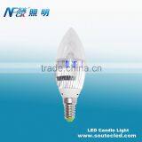 High Quality High Brightness Wide Angle Aluminum Led Candle Light 3w E14 LED Candle Light for Lighting Fixture
