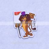 2016 custom lovely lion shape kids fridge magnets for decoration