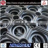 China Factory of High Quality Black Color Anti Slip Grass Rubber Mat thumbnail-1