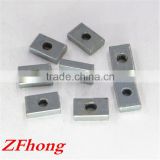 m3 m4 m5 m6 carbon steel with white zinc square nut rectangular nut for aluminium profile accessories