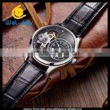 WJ-5530 Hollow 30M Water Resistant Quartz Attractive Leather Megir Hand Watch for Men thumbnail-6