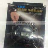 Portable Black Mini Flashlight Like Watch Led USB Charging Flashlights Compass Camping EDC Torch Flash Light Hand Lamp thumbnail-3