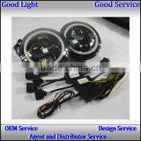 CE OEM 40w 10-30v 7inch Yellow White Braking Light Led Fog Lamp for H-arley J-eep thumbnail-4