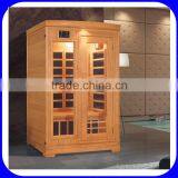 New design corner indoor carbon infrared sauna room