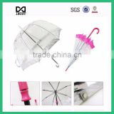 High quality Pink Japanese transparent pvc umbrella