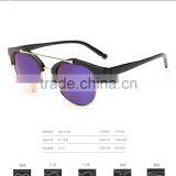 New Product Half Frame Color Film Sunglasses Retro Sunglasses thumbnail-1