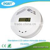 CO Detector Alarm LCD Display DC 9V Working Voltage Smoke Detector
