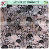 White and Black Chemical Embroidery Fabric Wholesale thumbnail-3
