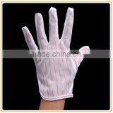 White 100% Polyester ESD Pvc Dotted Gloves thumbnail-5
