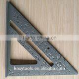 7'' Aluminum Square Angle Protractor/Triangular Rafter Try Square Ruler Adjustable Square Ruler