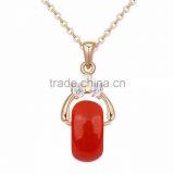 2015 Copper Plating of Gold Necklaces Zircon AAA Micro - Love Carol for Couples thumbnail-3