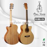 41" wholesale musical instruments mahogany acoustic guitar manufacturers guitarra(W-MAS-41A)