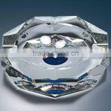 Round Crystal Ashtray Smoking With Engraved Logo Color (R-0999 thumbnail-1